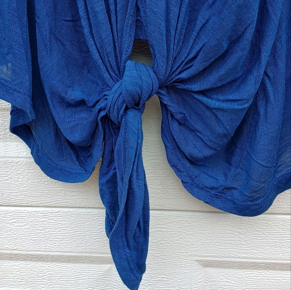 Blue Life California Plunge Back Knotted Mini Tank Dress Cover-up Women S XS - Picture 4 of 8